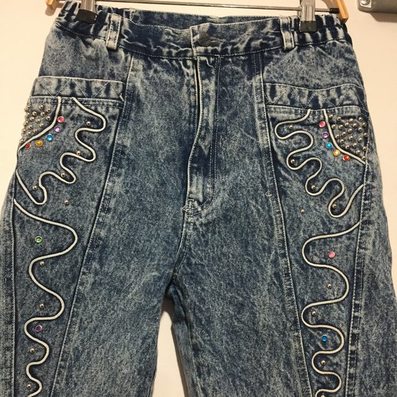 Lucky Strike Denim - VINTAGE LUCKY STRIKE EMBELLISHED JEANS SIZE 28